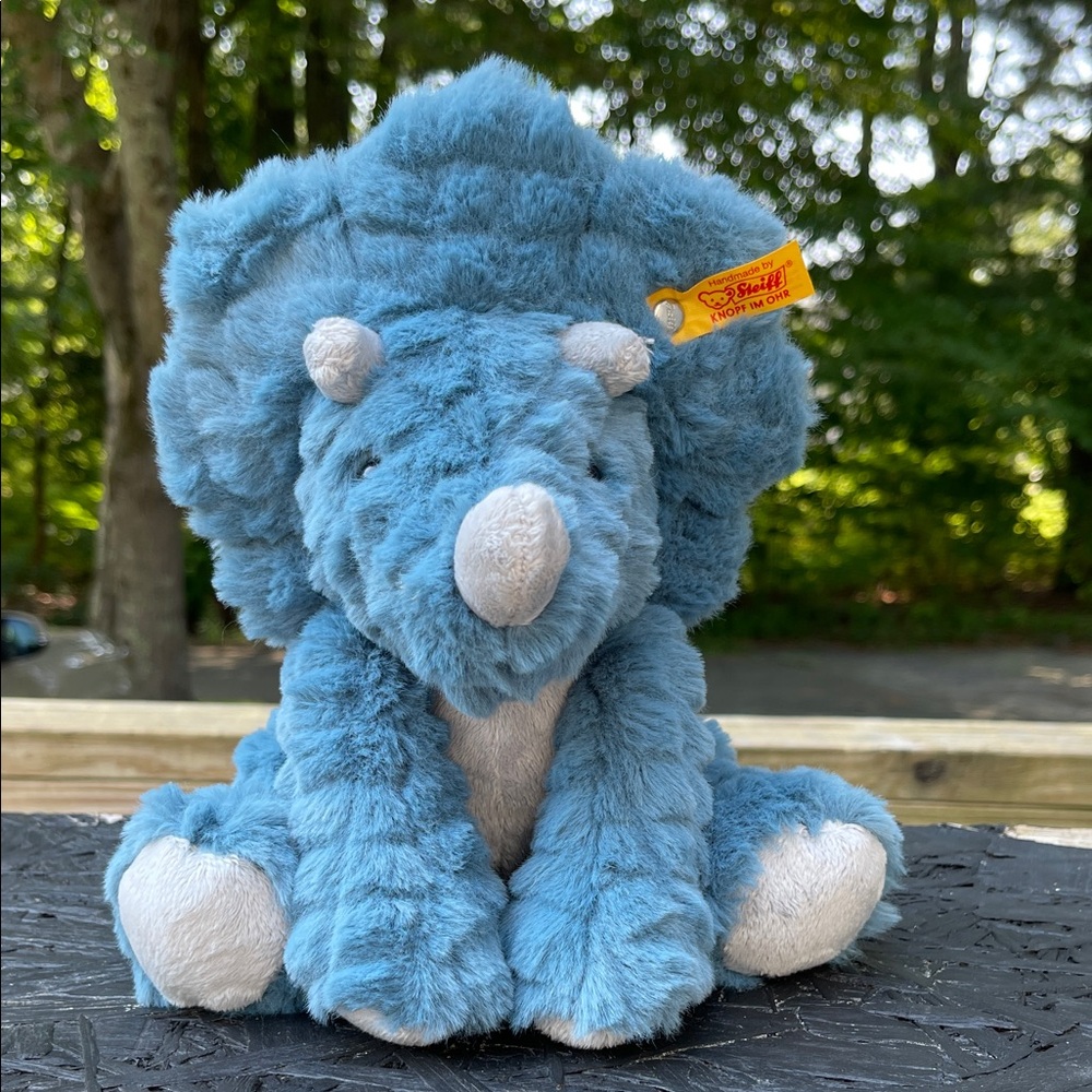 Blue Triceratops Steiff “Dixie”